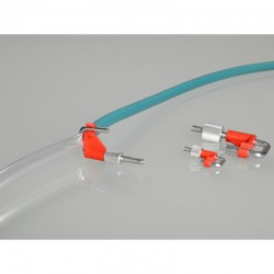 Raccord de laboratoire  | Presse-tube pince stop-it avec Easy-Click 4 couleurs 20 mm PVDF Burkle | BUR-8619-0205_1