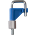 Presse-tube pince stop-it avec Easy-Click 4 couleurs 20 mm PVDF Burkle : Couleur:B - bleu, Pour tubes jusqu'à diam.:20 mm