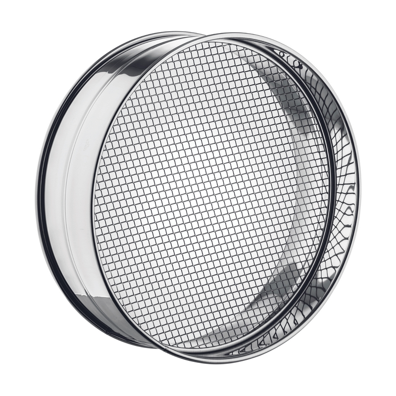 Tamis alimentaire inox  | Tamis alimentaire inox maille 6 x 6 mm diamètre 250 à 450 mm Cerutti | CER-80008P_1