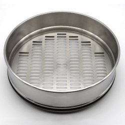Tamis d'analyse inox  | Tamis pour céréales Ø 200 mm x Hauteur 50 mm trous oblongs | 0830081_1