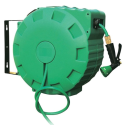 Enrouleur automatique PVC | Enrouleur automatique de jardin 30 mètres Reelworks REDASHE | RED-C760-GAR