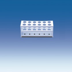 Support tubes à essais et pipettes | Porte tubes à essais polypropylène pour 12 et 24 tubes VITLAB | VIT-80560_1