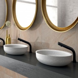 Robinet de lavabo automatique BLACK BINOPTIC 220 Volts DELABIE 388035