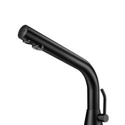 Robinet de lavabo automatique BLACK BINOPTIC Piles DELABIE 488MCHB H170mm