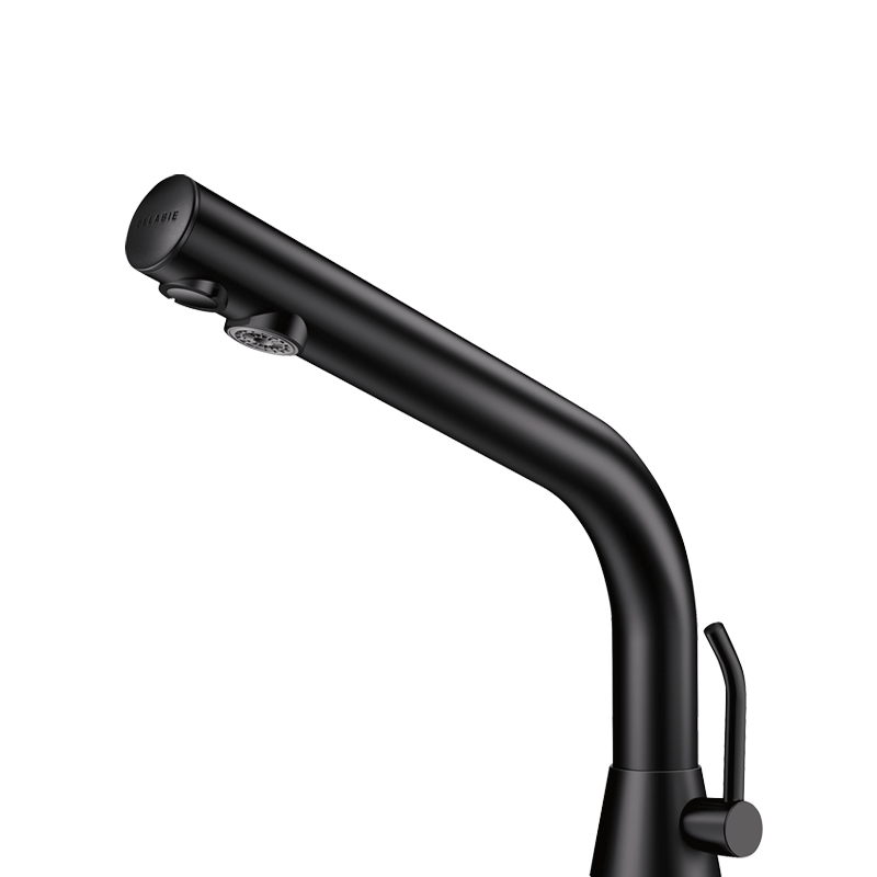 Robinet de lavabo automatique BLACK BINOPTIC Piles DELABIE 488MCHB H170mm