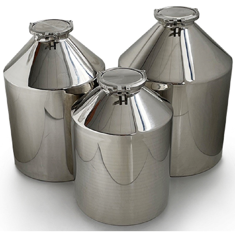 Fût inox et conteneur inox | Fût Inox 316L de 50 à 100L fermetures clamps 6" | SAM-A856-50_1