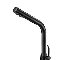 Mitigeur de lavabo automatique BLACK BINOPTIC MIX Piles 6 Volts DELABIE 488MCHB H250mm