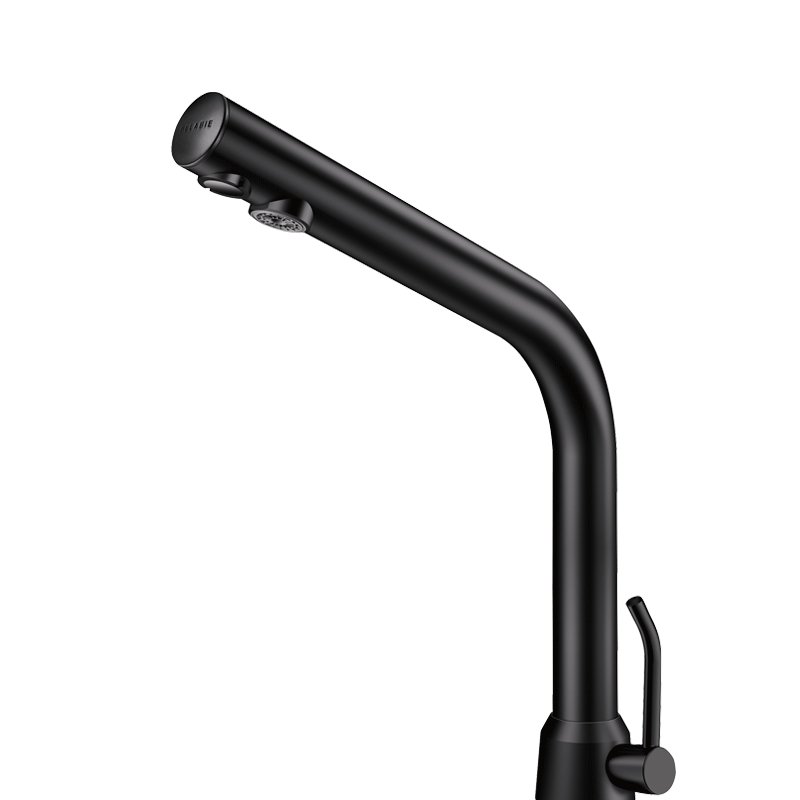 Mitigeur de lavabo automatique BLACK BINOPTIC MIX Piles 6 Volts DELABIE 488MCHB H250mm