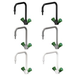 Mélangeur monotrou à deux robinets sur table embout démontable Presto