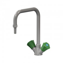 Mélangeur monotrou à deux robinets sur table embout démontable Presto