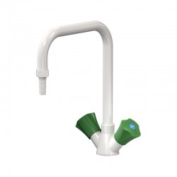 Mélangeur monotrou à deux robinets sur table embout démontable Presto