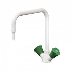 Mélangeur monotrou à deux robinets sur table embout démontable Presto