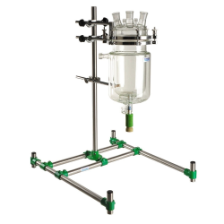 Socle statif et Tige | Support de laboratoire Bochem à base en H avec tube en inox 304L | NOV-5646