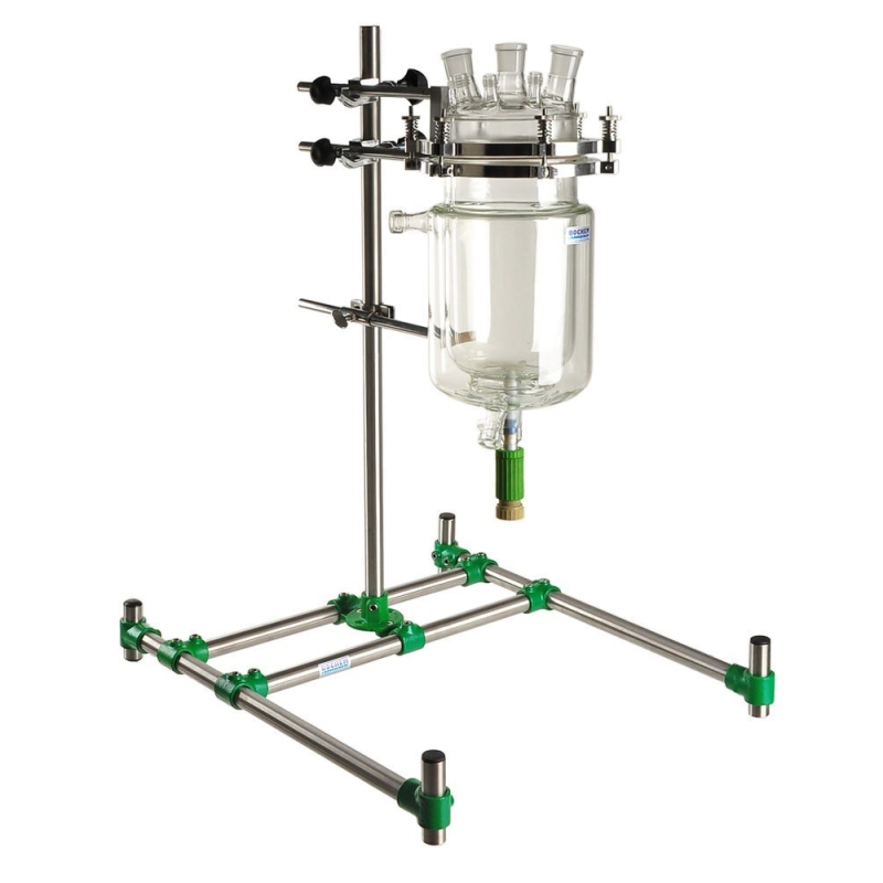 Socle statif et Tige | Support de laboratoire Bochem à base en H avec tube en inox 304L | NOV-5646
