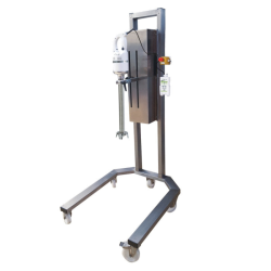 Mélangeur homogénéiseur à support roulant MISCEO 650 F cisailleur 3 lames 100 litres