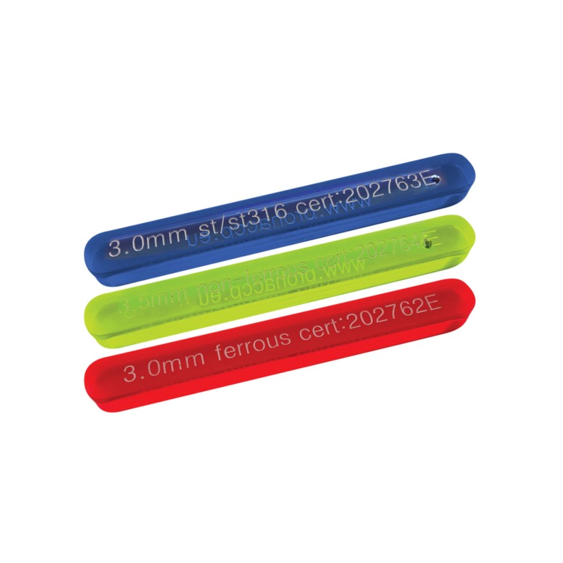 Accessoires détectables | Batonnet de test d'étalonnage ferreux pour détecteur de métaux 8 modèles | PRO-211FE1.0_1