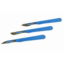 Ciseaux et Couteaux | Scalpel acier manche plastique non stérile Bochem | BOC-12640_1