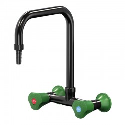 Mélangeur à deux robinets mural embout démontable Presto