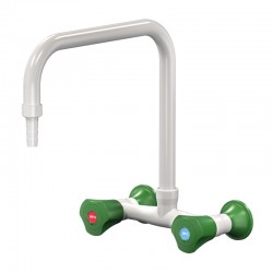 Mélangeur à deux robinets mural embout démontable Presto