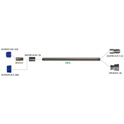 Lance inox 25 cm connexion adaptateur rapide mâle 1/4" x 1/4" femelle