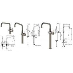 Robinet mitigeur monotrou inox 316L - 1/2’’ - 23 Litres / minute