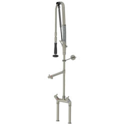 Douchette de prélavage automatique inox 316L bitrou mélangeur avec col de cygne