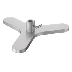 Statif et tige | Socle trépied en acier revêtu de poudre avec bride USBECK | USB-2030_1