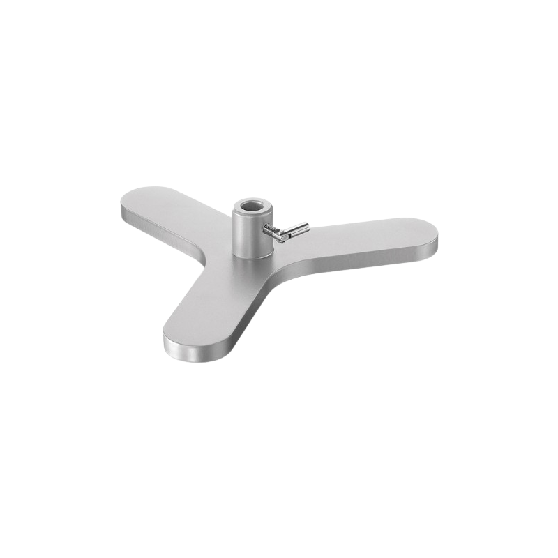 Statif et tige | Socle trépied en acier revêtu de poudre avec bride USBECK | USB-2030_1