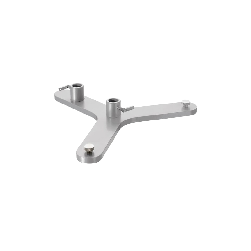 Statif et tige | Socle trépied duo en acier revêtu de poudre USBECK | USB-2040_1