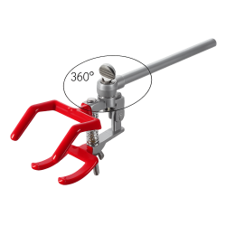 Pince pour statif | Pince à 4 dents orientable 360° pour statif en zinc moulé anodisé USBECK | USB-2810