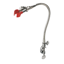 Pince pour statif | Pince ronde avec noix orientable en zinc moulé sur flexible USBECK | USB-2682