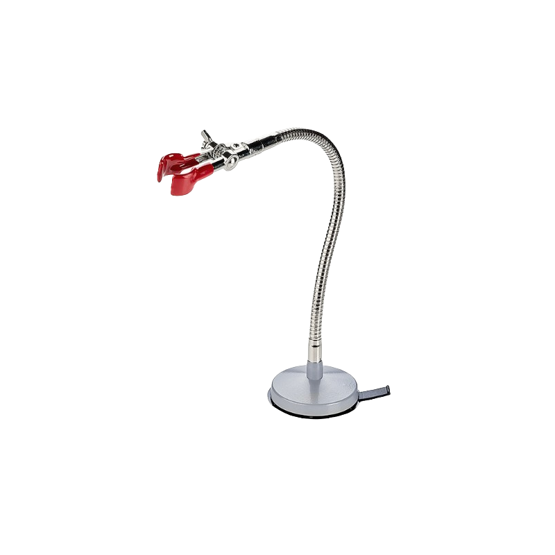 Pince pour statif | Pince ronde en zinc moulé sur flexible et base de sécurité USBECK | USB-2672