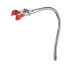 Pince pour statif | Pince ronde en zinc moulé sur flexible avec filetage M10 USBECK | USB-2686