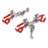 Pince à burettes en zinc moulé USBECK : Description:Pour 1 burette