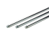 Tiges en acier zingué avec filetage M10 de Ø 12 mm USBECK : Description:Avec filetage, Longueur:450 mm