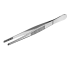 Pince brucelle droite à bout rond en Inox USBECK : Longueur:105 mm
