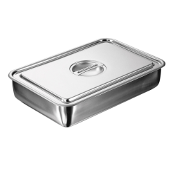 Boîtes et pots en inox | Boîte à instruments en Inox avec couvercle USBECK | 2 modèles | USB-4750_1