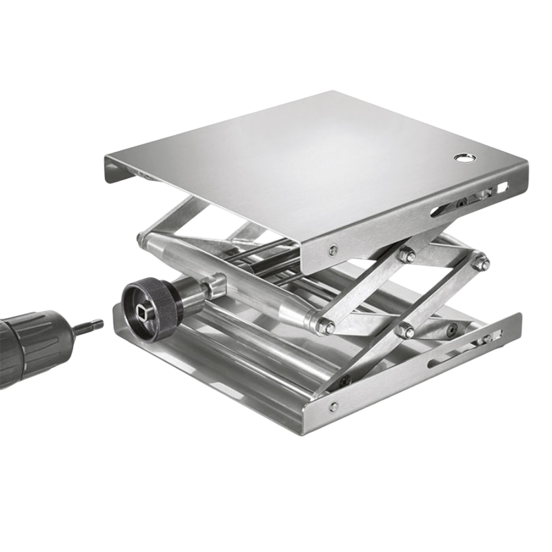 Élévateur de Laboratoire | Élévateur de laboratoire double ciseaux à tournevis Inox USBECK | USB-5260/4_1