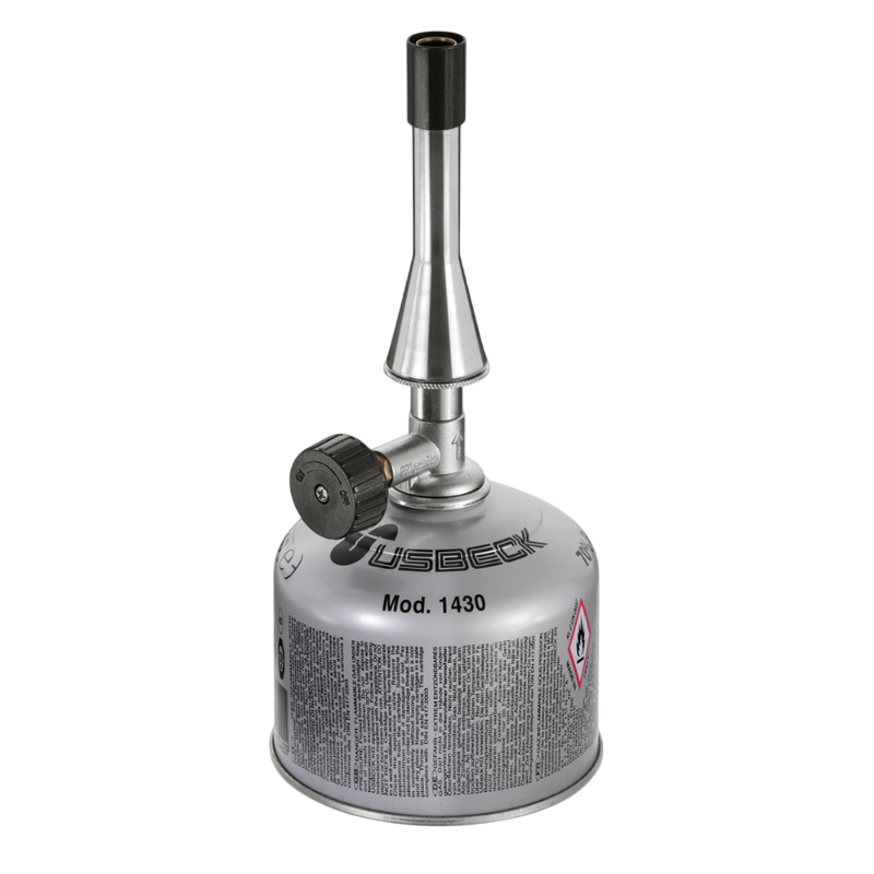 Becs à gaz et tuyaux | Brûleur à cartouche avec valve à pointeau USBECK | USB-1420