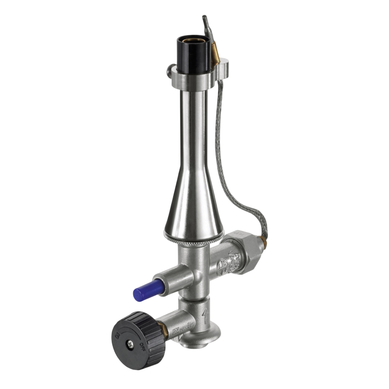 Becs à gaz et tuyaux | Bec de sécurité DIN avec valve à pointeau pour cartouche USBECK | USB-1425