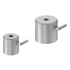 Base de statif compacte pour tiges jusqu’à Ø 13 mm USBECK : Diamètre:50 mm, Hauteur:48 mm