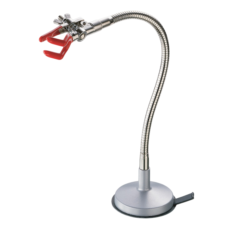 Pince pour statif | Pince trois doigts en zinc moulé sur flexible et base de sécurité USBECK | USB-2670