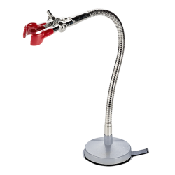 Pince pour statif | Pince ronde en zinc moulé sur flexible et base de sécurité USBECK | USB-2672