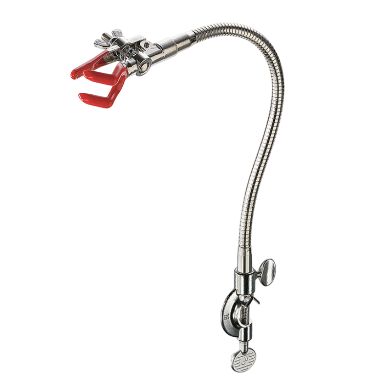 Pince pour statif | Pince à 3 doigts avec noix orientable en zinc moulé sur flexible USBECK | USB-2680