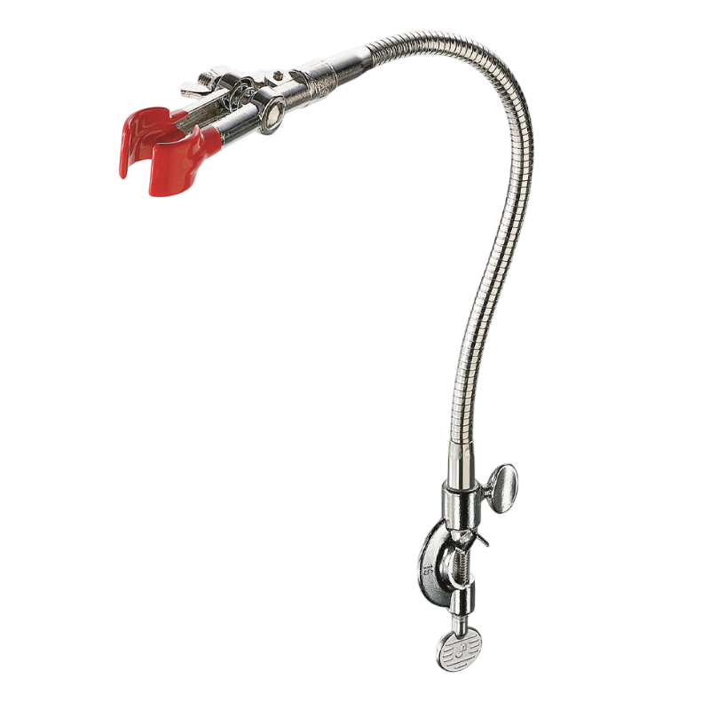 Pince pour statif | Pince ronde avec noix orientable en zinc moulé sur flexible USBECK | USB-2682