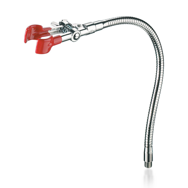 Pince pour statif | Pince ronde en zinc moulé sur flexible avec filetage M10 USBECK | USB-2686