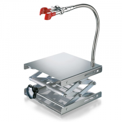 Pince pour statif | Pince ronde en zinc moulé sur flexible avec filetage M10 USBECK | USB-2686