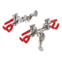 Pince à burettes en zinc moulé USBECK : Description:Pour 1 burette