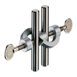 Noix de serrage | Noix de serrage parallèle/angle droit en zinc pour tiges jusqu'à Ø 20 mm USBECK | USB-2330