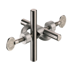 Noix de serrage | Noix de serrage parallèle/angle droit en zinc pour tiges jusqu'à Ø 20 mm USBECK | USB-2330